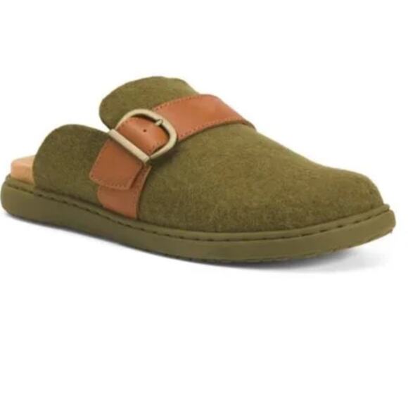 BORN Shoes Lia Felted GreenWool Slip Ons Comfort Womens Size 7 Retail $90 - Picture 1 of 5